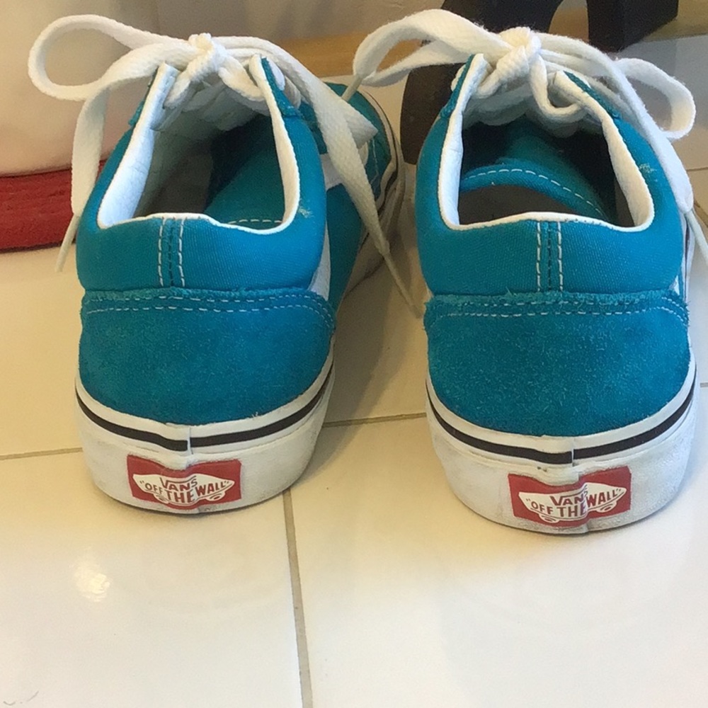 ‘Vans’ Old Skool Canvas/Suede Low Top Sneakers - Picture 4 of 8